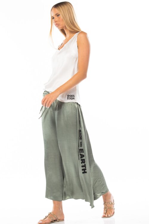 Satin midi skirt long