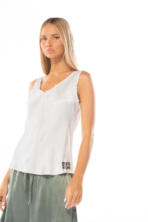  Satin Designed Tank  Top  770