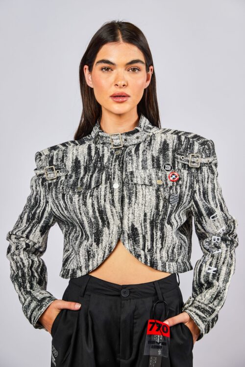 Crop Cut  Belts Jacket  URBAN