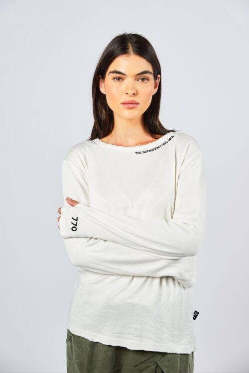  Basic Long Sleeve Round Neckline T Shirt  770