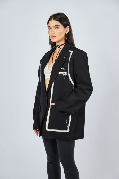 Oversize  Blazer Jacket  HAND MADE