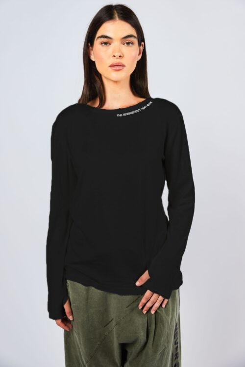  Basic Long Sleeve Round Neckline T Shirt  770
