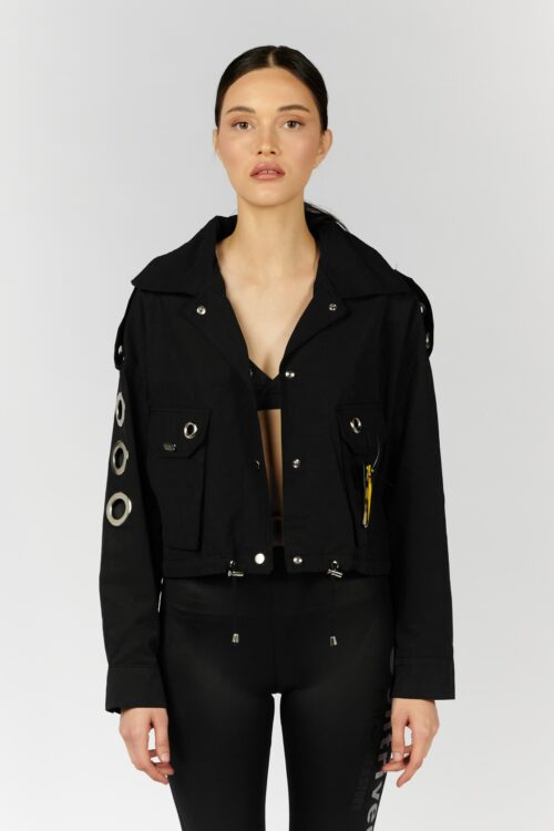 Crop Cut Rings Jacket  BREAK