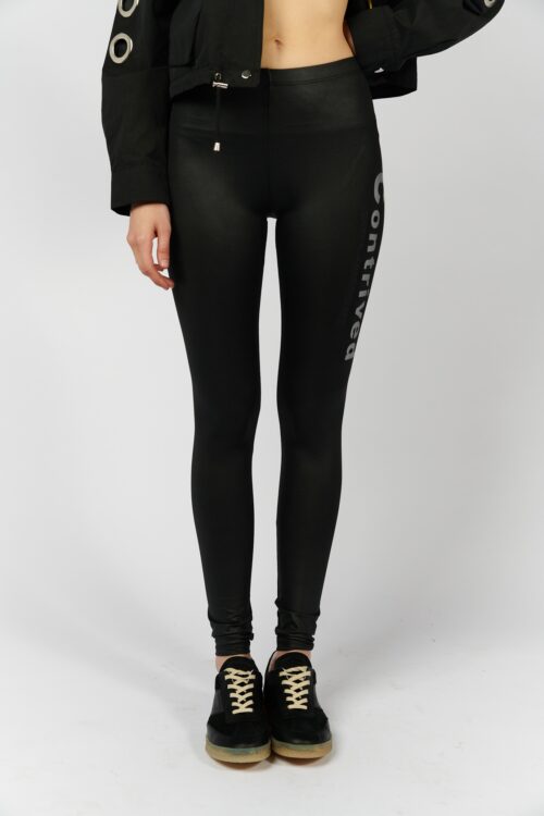 Designed  Basic  Black  Lycra Leggings CONTRIVED