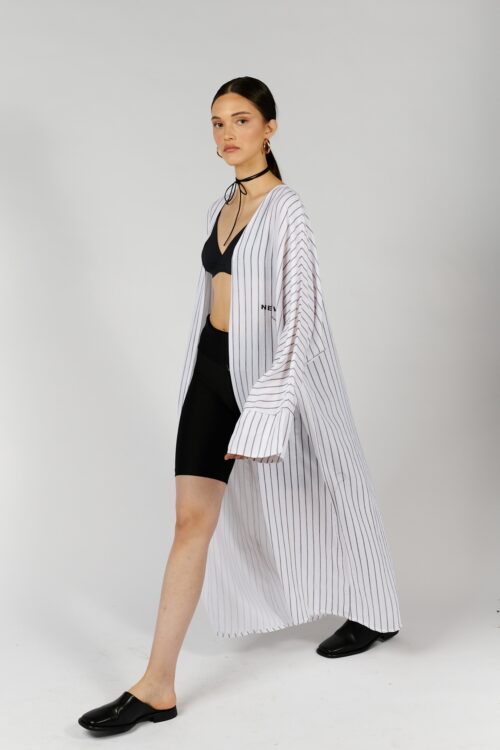  Wide Long Opened Jacket  NEW AGE