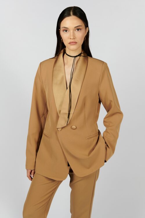 Blazer Jacket Satin Collar  SEVEN