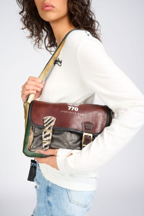 Designed Leather Small Hand Bag HAND MADE 770