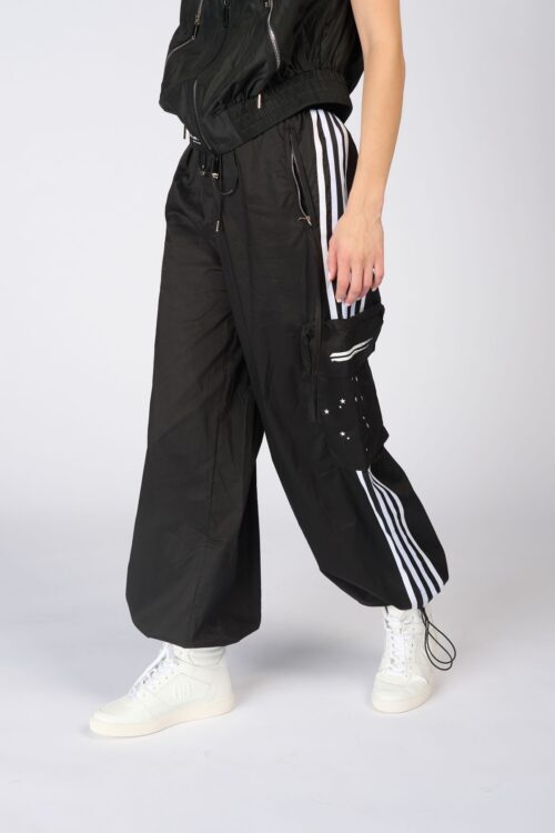 Designed Nylon Jogger Pants Street Style  SUPER