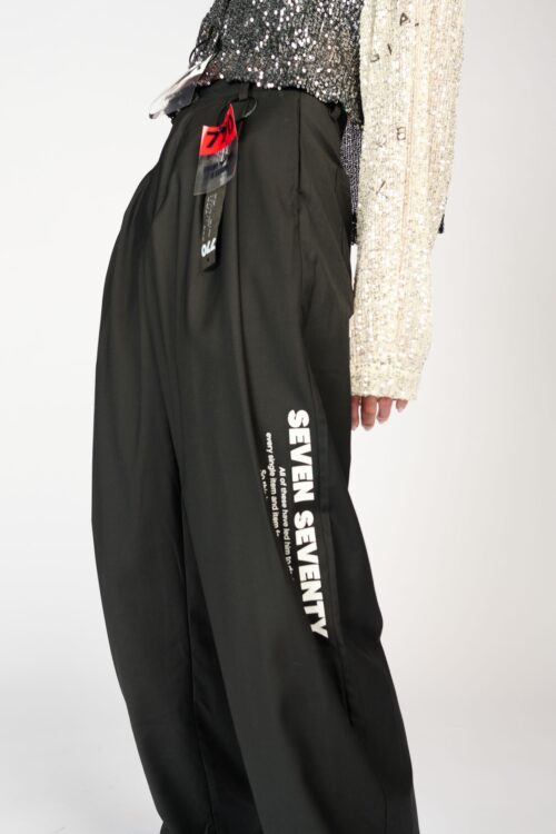 Designed Pants BLACK WORK
