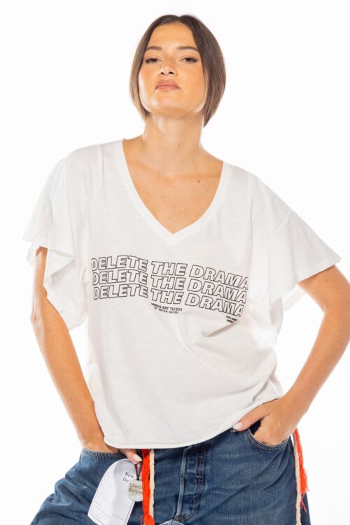 Designed Wide T- Shirt  DRAMA