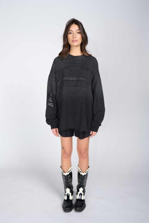 Long Sleeve Over Sized Shirt  SEVENSEVENTY