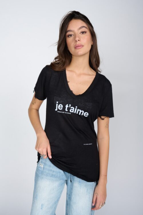 Designed  T Shirt  JE T'AIME