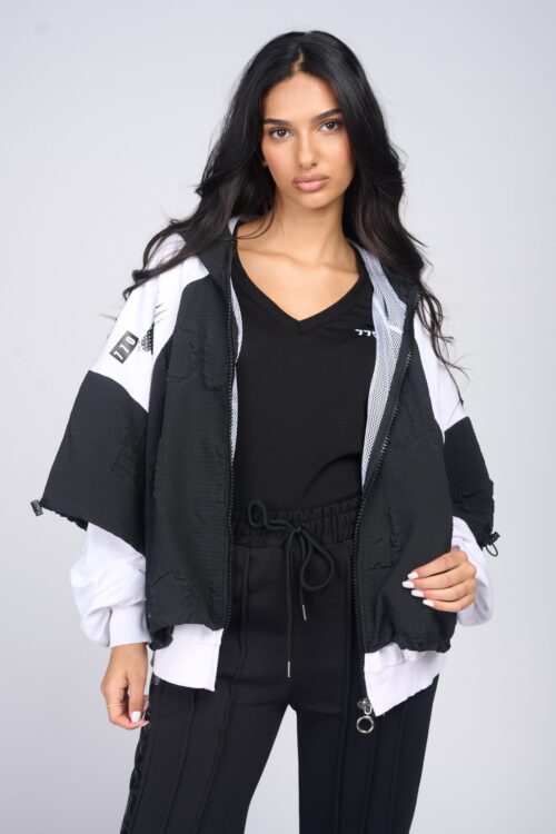 Designed Sporty Oversize Hooded Jacket  770