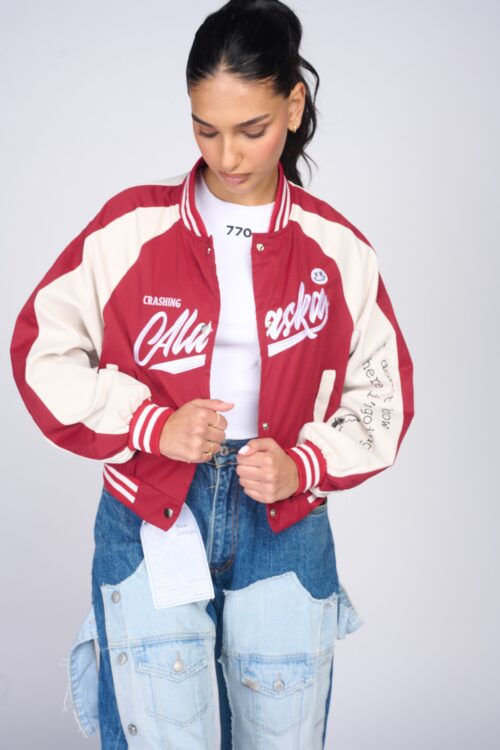 Bomber Baseball Jacket CRASHING