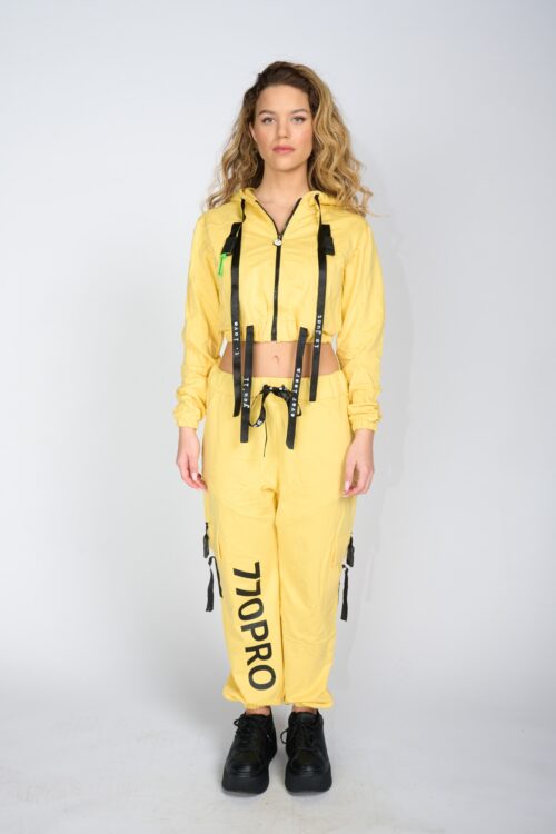 Yellow Two Piece Pullover Jogger  Set  770PRO