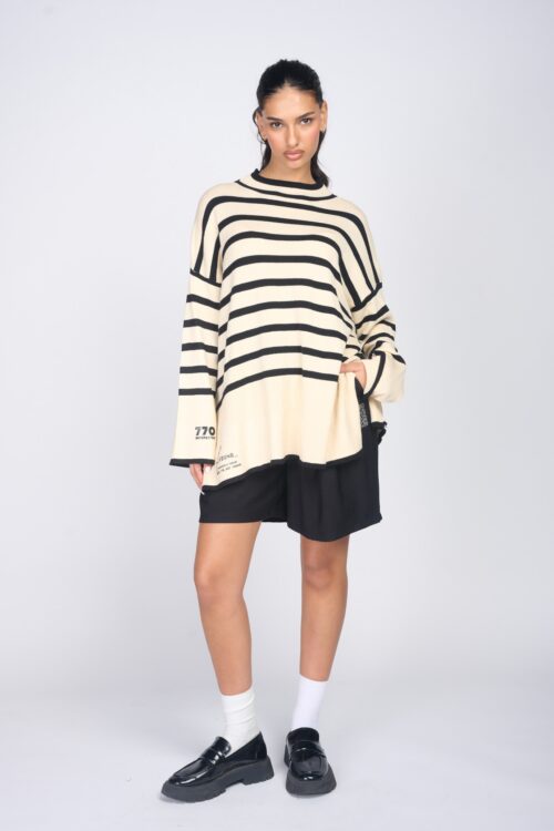 Knit Stripe Tunic Top  NOT FOUND