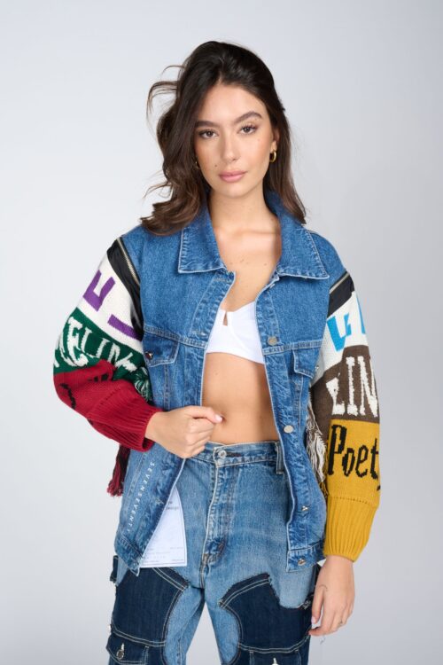 Sporty Knot and Denim Jacket  SEVEN