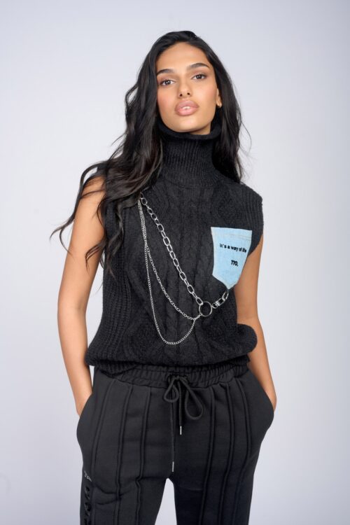  Knit Short Vest Top LIFE