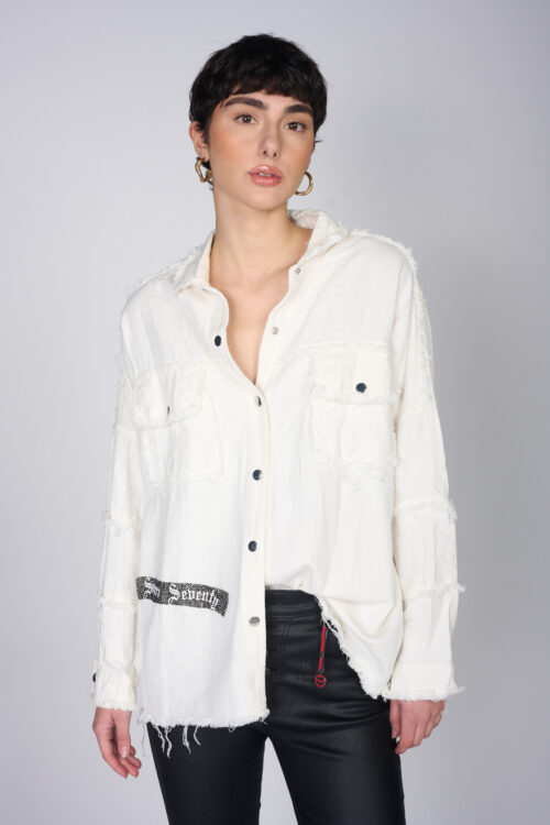 Long Sleeves Buttoned Up Top SKULL