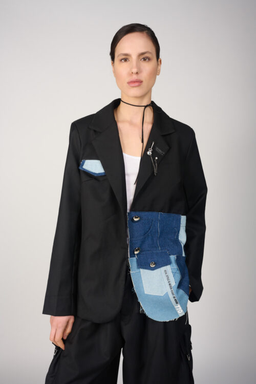 Blazer Jacket With Denim STYLE