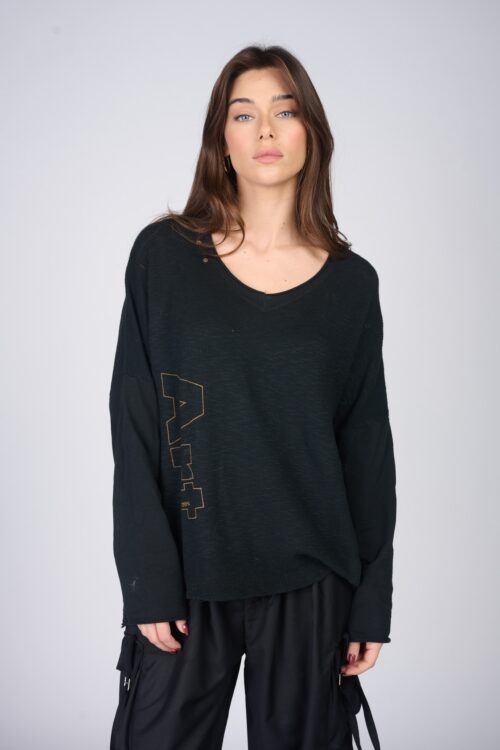 Long Sleeve V Neckline  Top  ART
