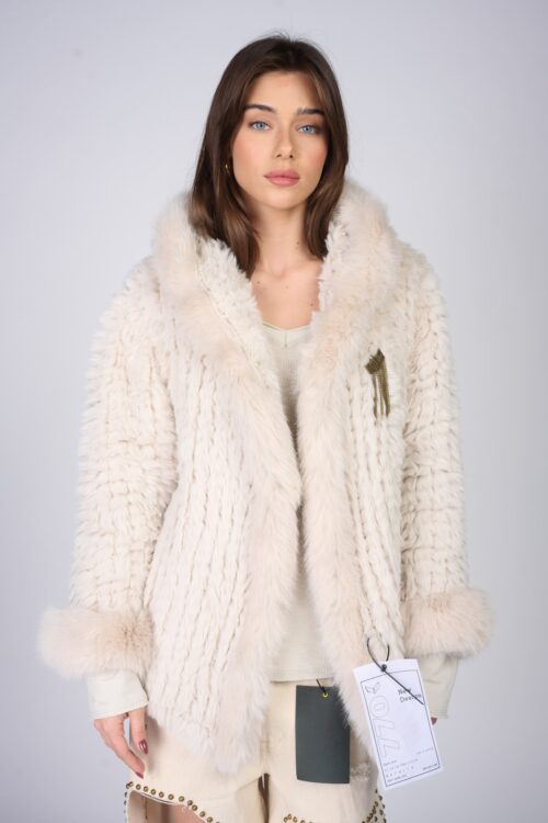  Designed Brown Faux Fur Hooded Coat  WINTER