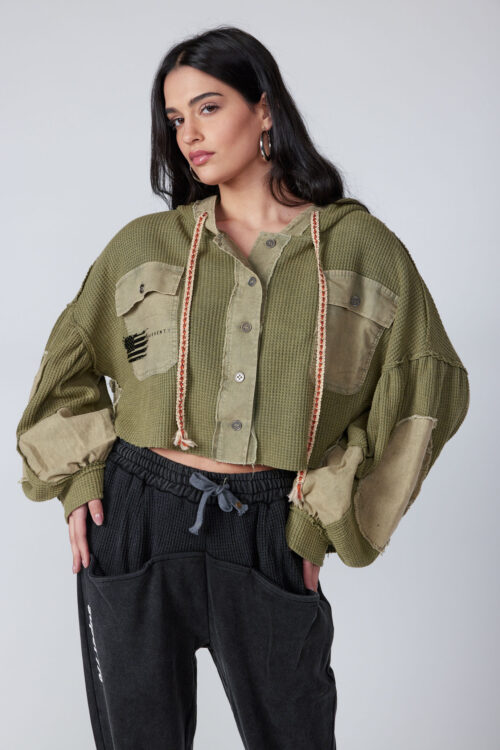 Buttoned Designed Top USA