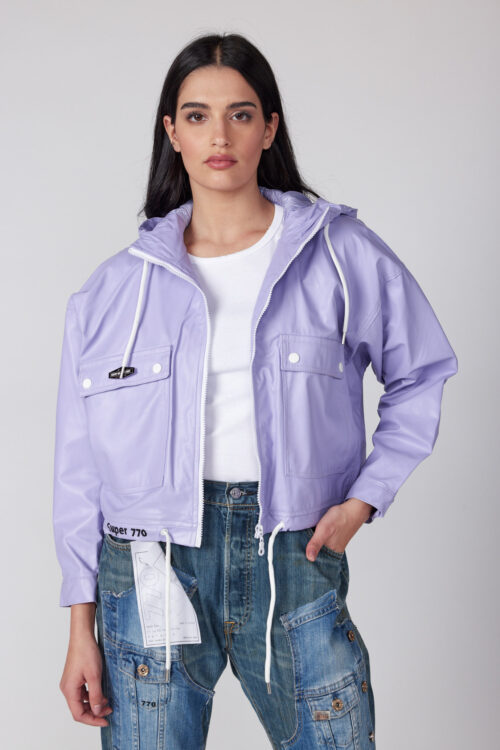 Faux Leather Sporty Jacket WAIT