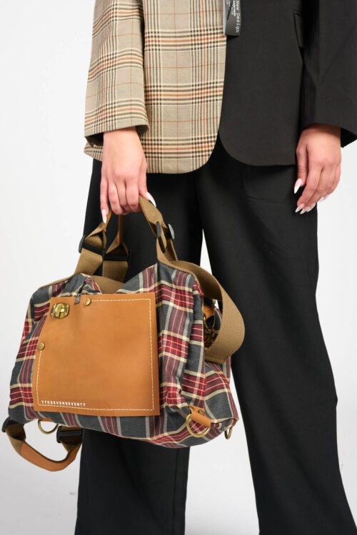 leather with studded side bag SEVEN70