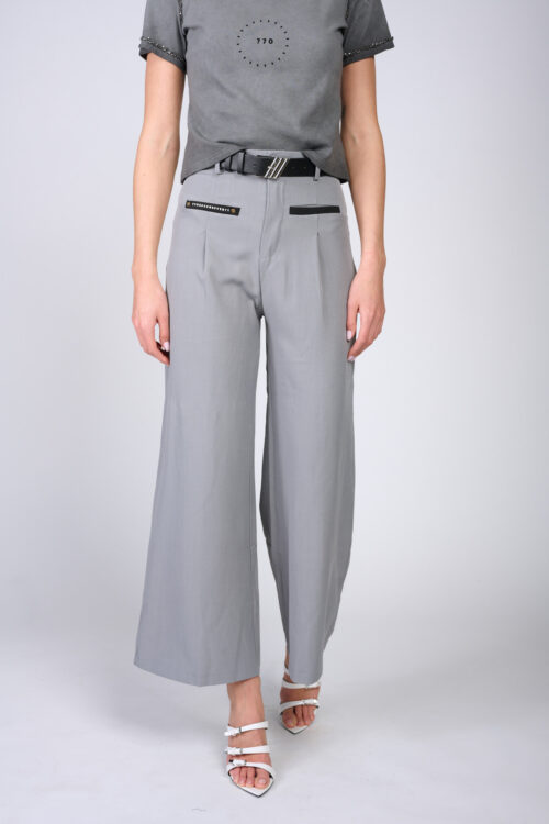 Tailored trousers with belt SEVEN