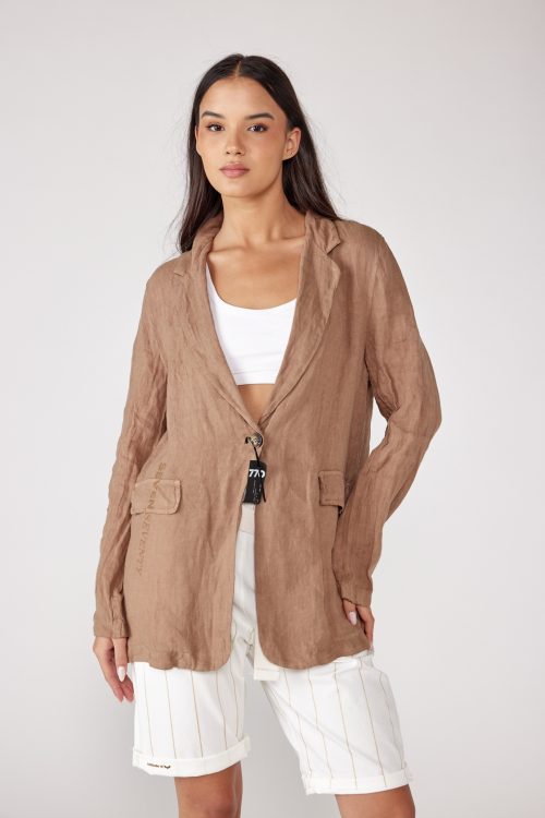 linen blazer jacket SEVEN
