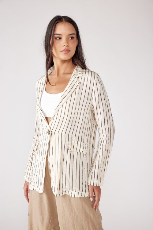 linen blazer jacket SEVEN