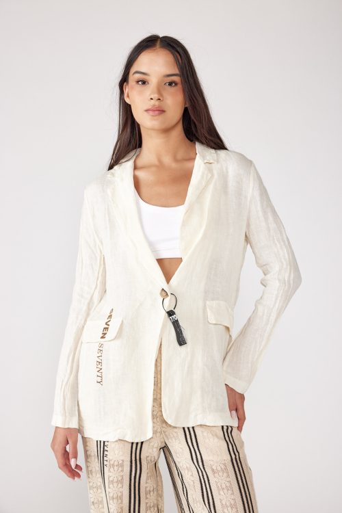linen blazer jacket SEVEN
