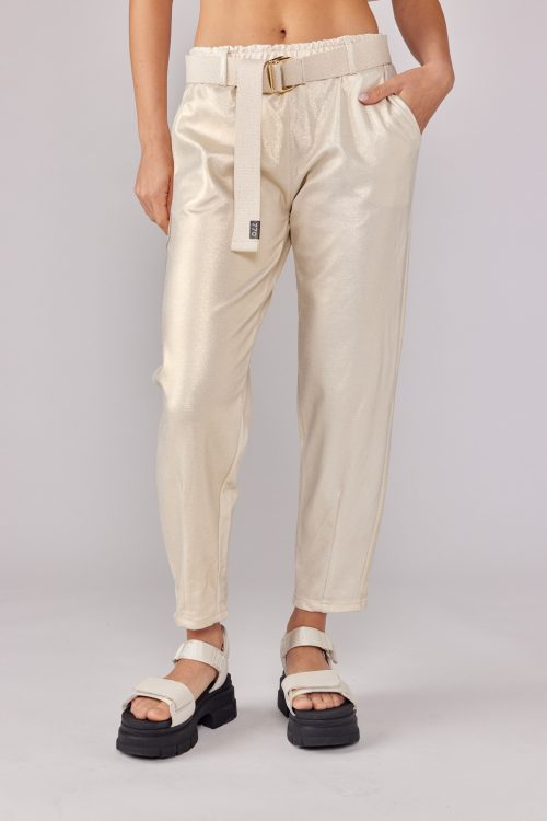 Golden beige pants STYLE