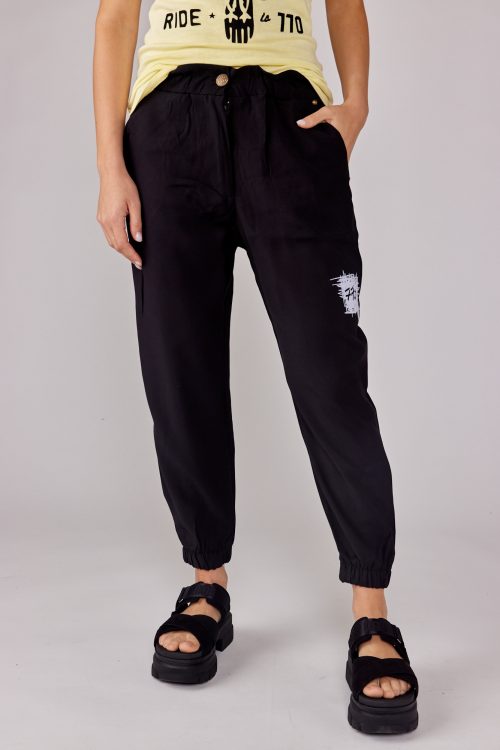 Cotton jogger pants with viscose 770