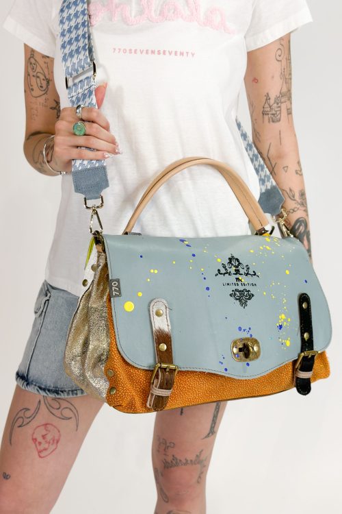 Big Multicolor Side Leather Bag LIMITED