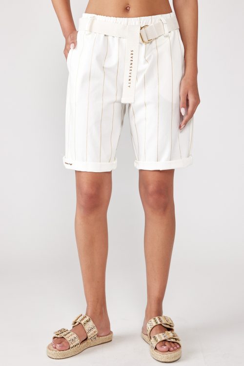 striped bermuda shorts WINGS