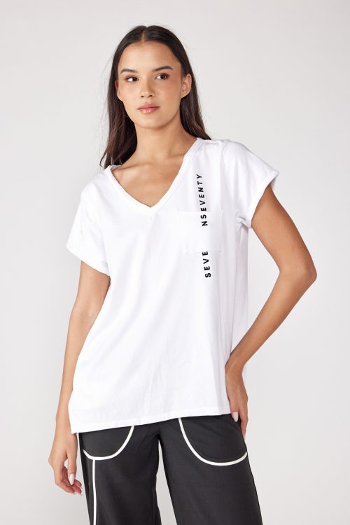 V-neck pocket SEVEN