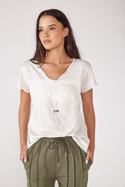 V-neck t-shirt STAR