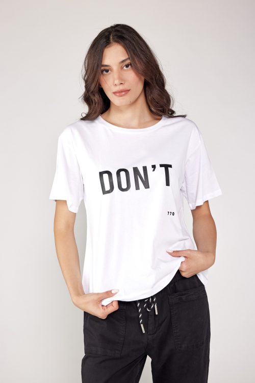 Nicky collar t-shirt  DON'T
