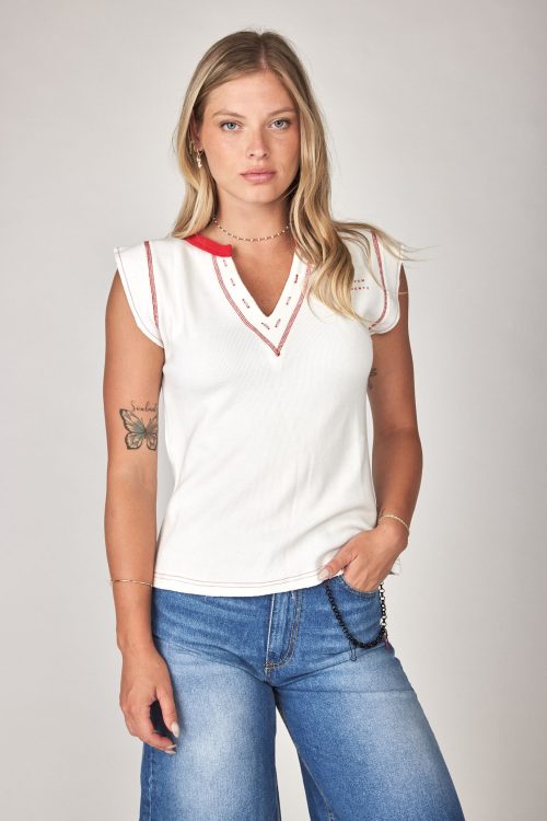 Sleeveless Rib Top 770