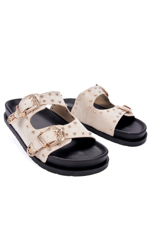 Studded suede flip flops SUMMER