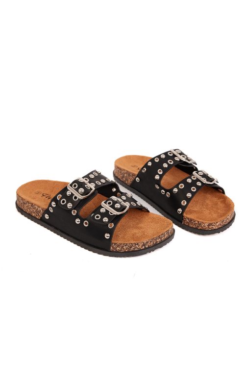 Flip flops with studs and rings STYLE SEVEN