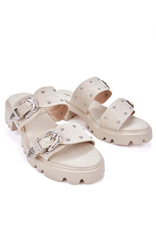 studded platform flip flops IDEAL