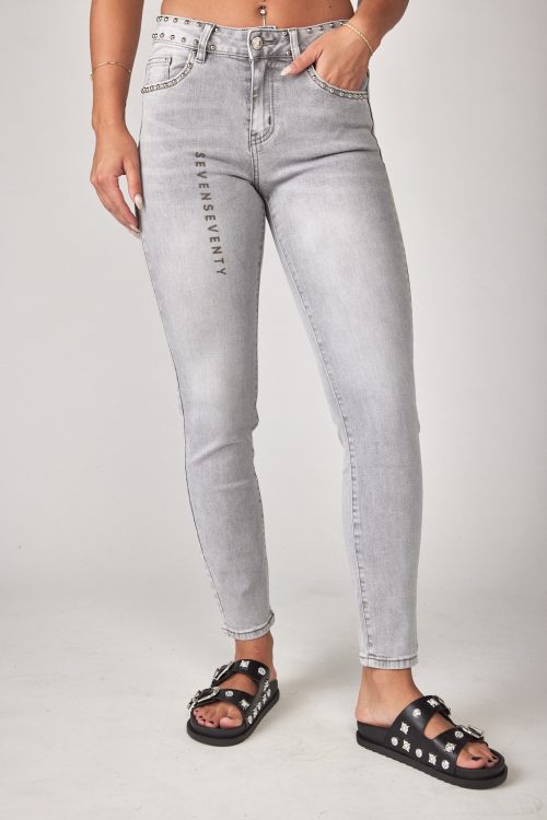 studded skinny jeans SEVEN
