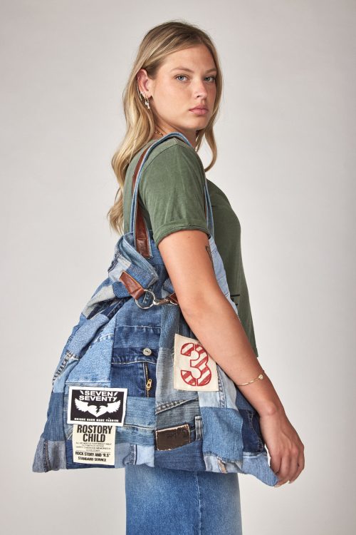 patchwork jeans bag CHILD