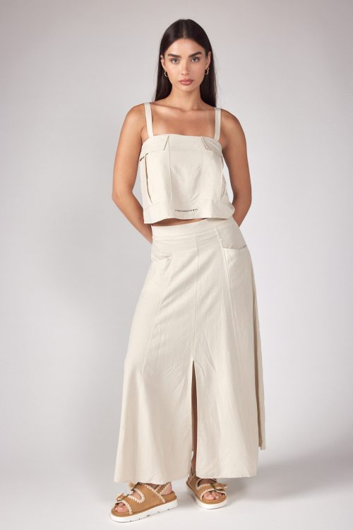 crop top and skirt set SEVEN