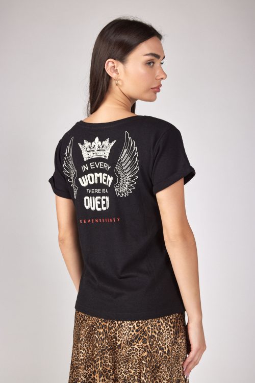 Nicky collar T-shirt QUEEN