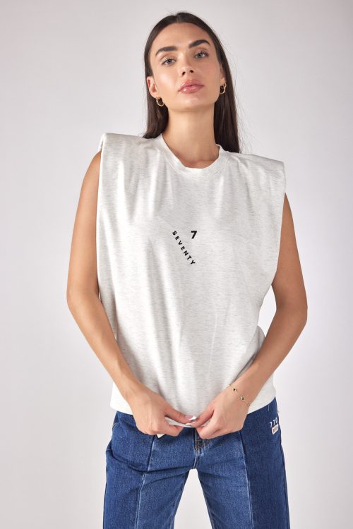 Sleeveless Cotton Top 7SEVENTY