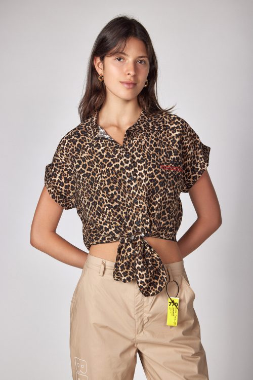 Tie leoperd shirt SUPER